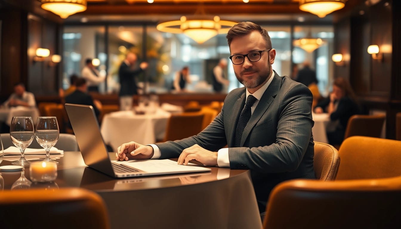 Headhunter Gastronomie bei der strategischen Personalberatung in einem eleganten Restaurant.