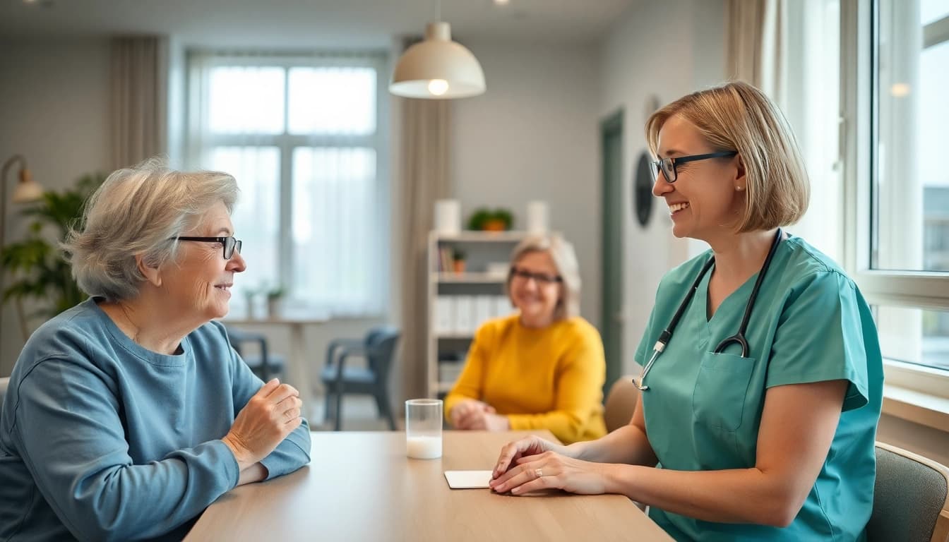 Pflegekräfte bei der Personalgewinnung in der Pflege: Engagiertes Team in einer modernen Einrichtung.