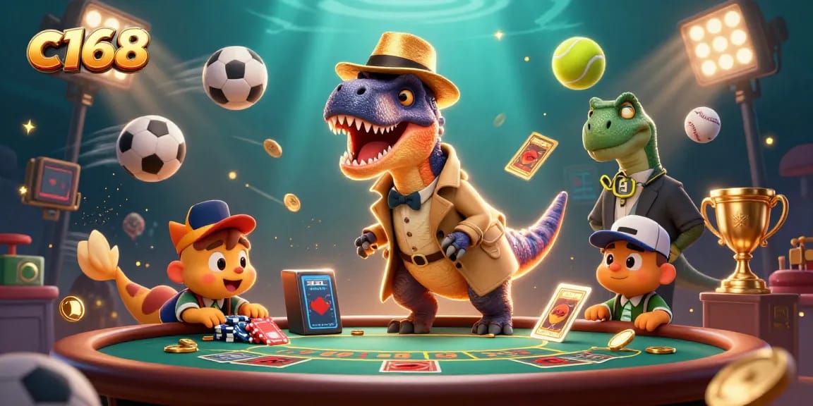 Experience thrilling casino action with animated c168 velociraptor counter at blackjack table