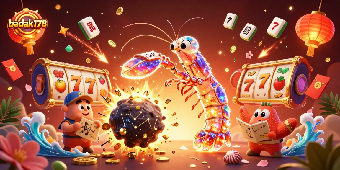 Experience gaming adventures at badak178 with dynamic scenes of golden treasures and excitement.