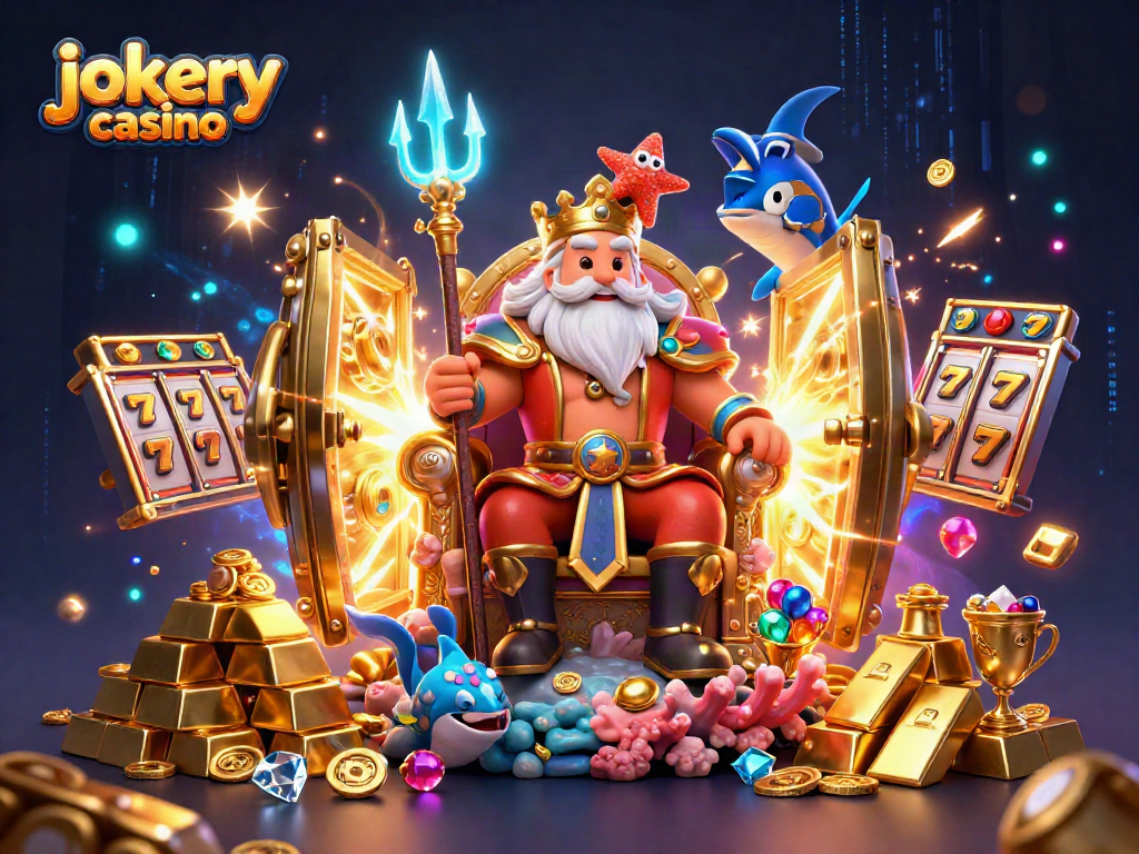 Immerse in the jokery casino world with Neptune, jackpots, and dazzling treasures!