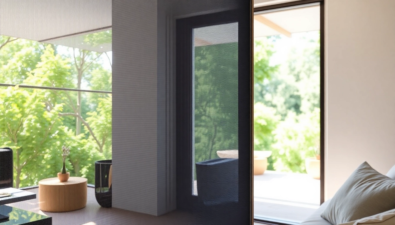 Sicherer Insektenschutz Terrassentür-Ausblick auf die Natur mit modernem Design