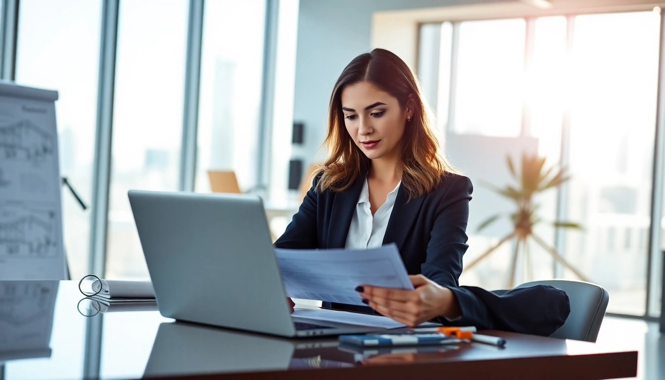 Headhunter Ingenieure analysiert Bewerbungen in modernem Büro mit Fokus auf Ingenieure.