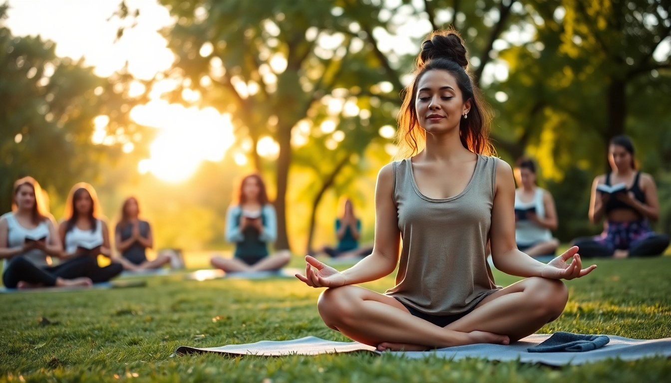 Enhance emotional wellbeing by practicing mindfulness in a serene natural setting.