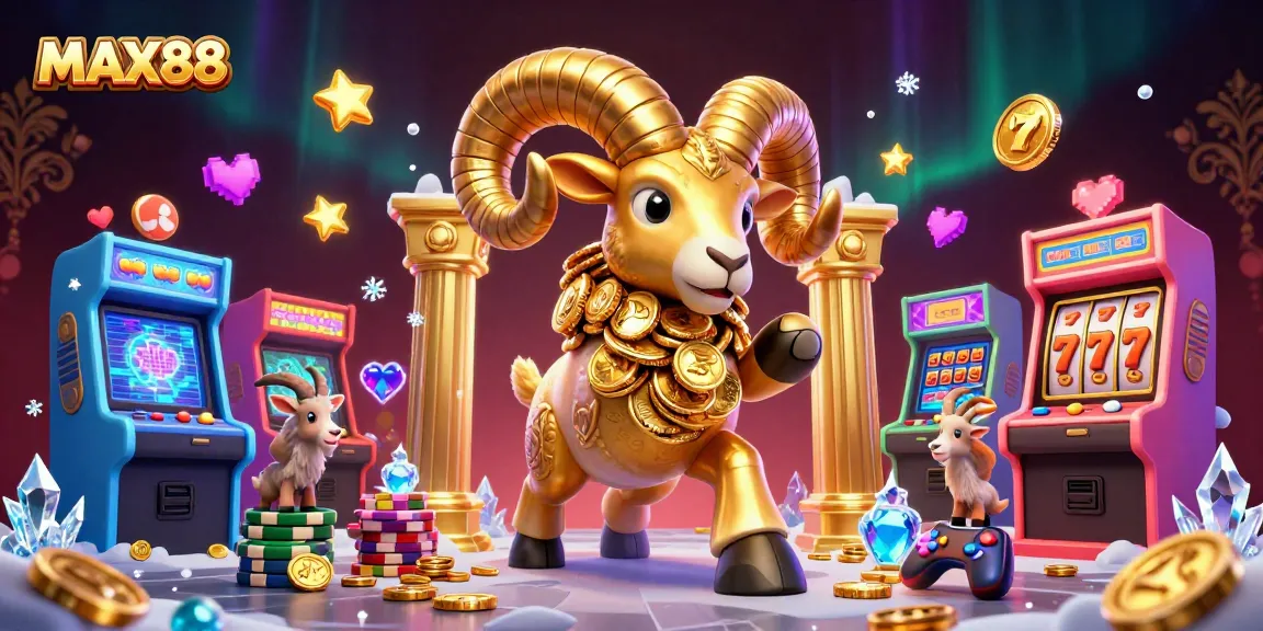 Engage with MAX88's vibrant gaming scene featuring golden elements and exciting slot games.