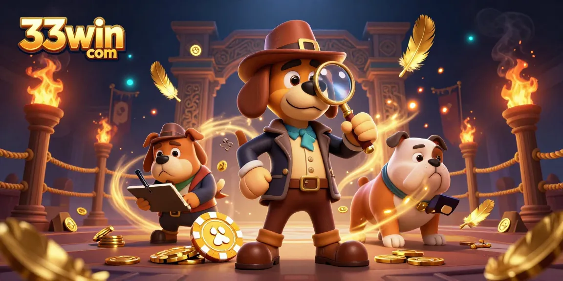 Engage in thrilling games at 33win com while uncovering hidden treasures in a captivating casino scene.