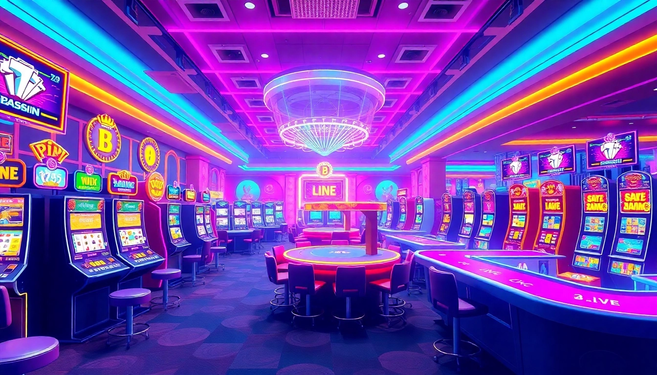 Experience seriöse online casinos österreich with a vibrant virtual casino environment showcasing exciting slot machines.
