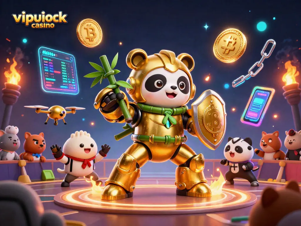 Experience thrilling gameplay at vipluck casino with vibrant 3D illustrations of epic action.
