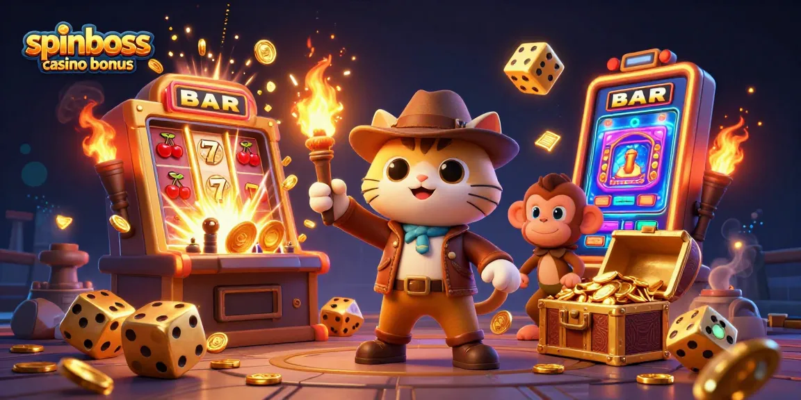 Spinboss Casino Bonus: Gewinnen Sie mit Freispiele und Cashback in einem spannenden Abenteuer.