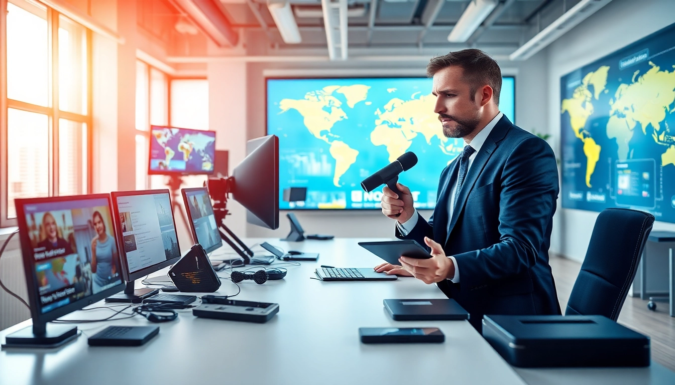 Technik News über aktuelle Technologietrends in einem modernen Büro mit neuester Technik.