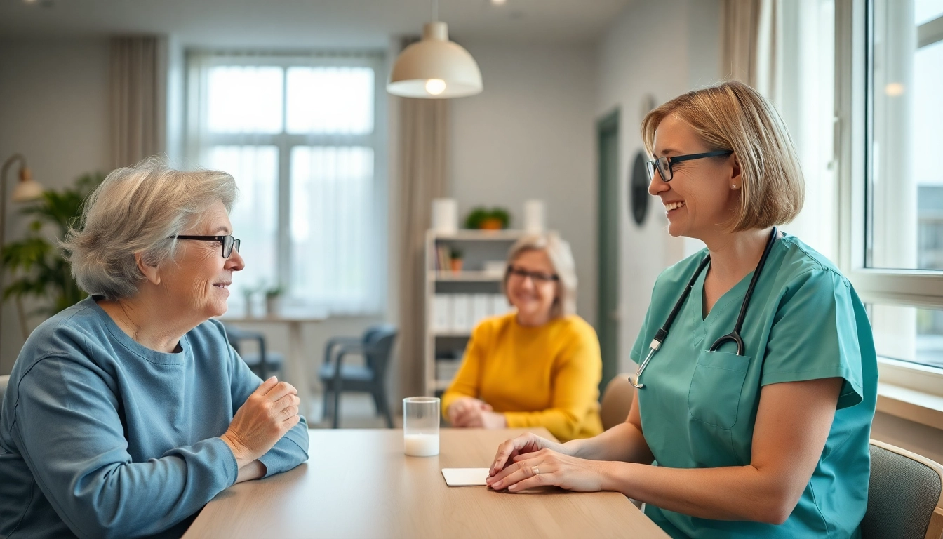 Pflegekräfte bei der Personalgewinnung in der Pflege: Engagiertes Team in einer modernen Einrichtung.