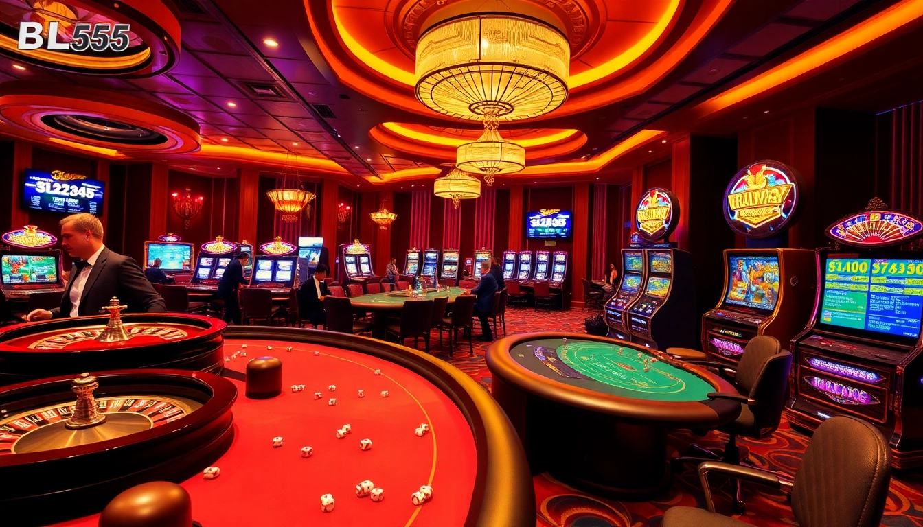 Experience thrilling gameplay at Trang chủ bl555 with vibrant casino elements and engaging betting scenes.