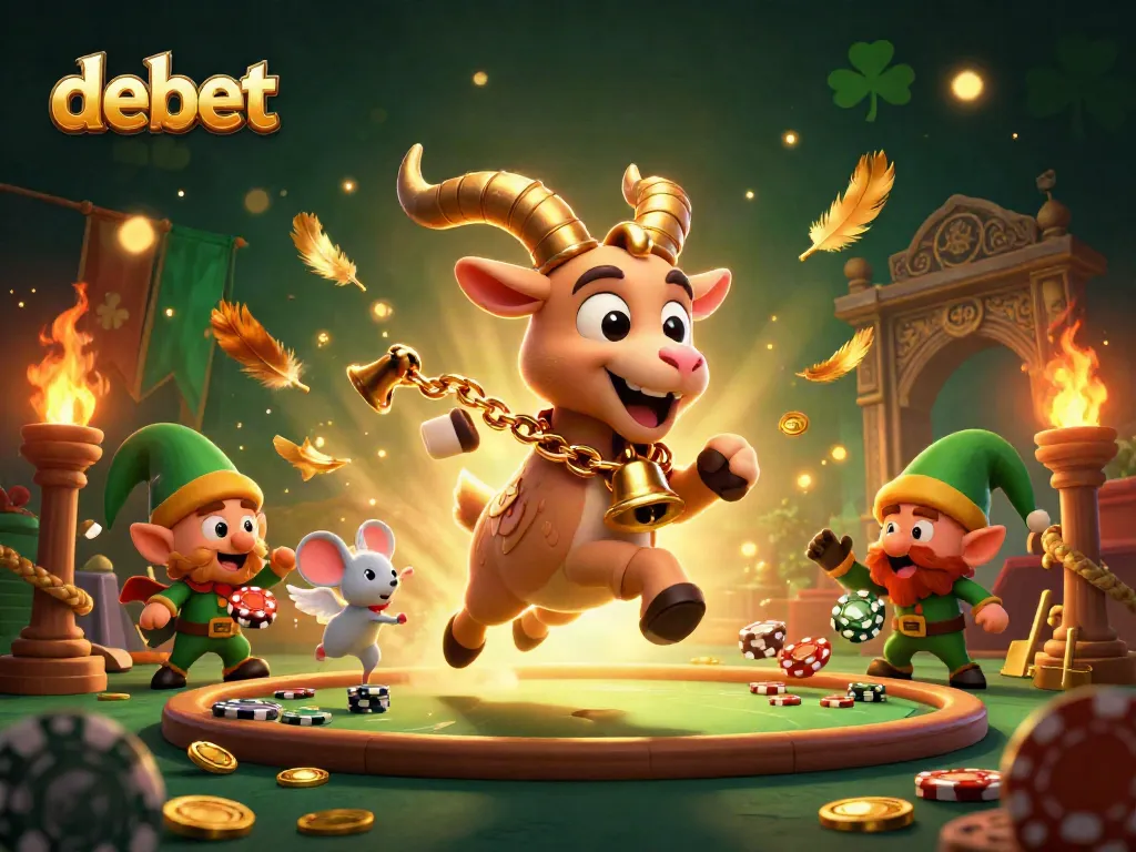 Experience the thrill of debet's casino scene with 3D characters and dynamic elements.