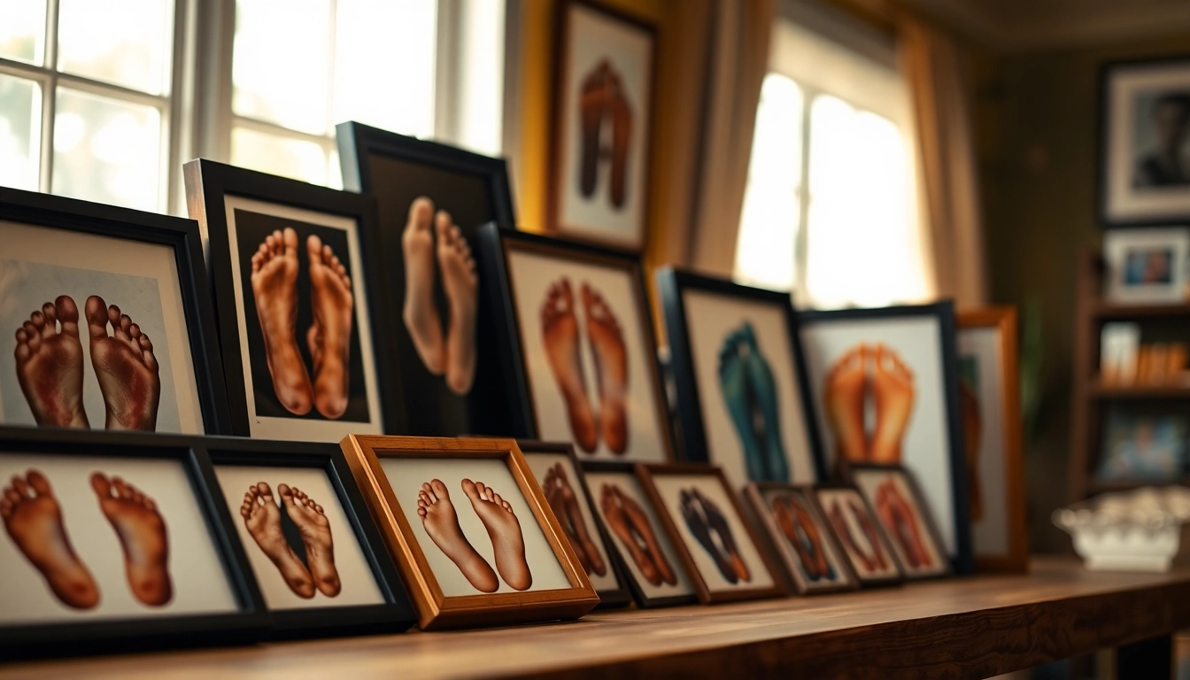 Fußbilder verkaufen - Vielfältige Fußporträts in einer einladenden Galerie.