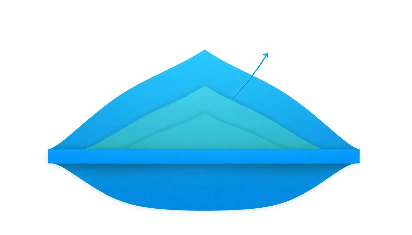 Visualisierung des Web-Rangs: Grafik zeigt Ranking-Levels und SEO-Faktoren.