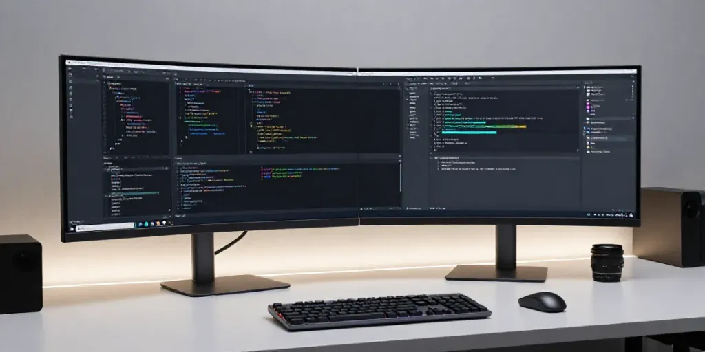 Entwicklerarbeitsplatz mit modernster Softwareentwicklung und GG-Technologie.