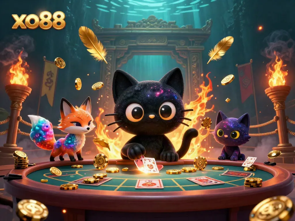 Experience thrilling gameplay at xo88 with dynamic gaming elements and captivating characters in a vibrant cosmic casino.