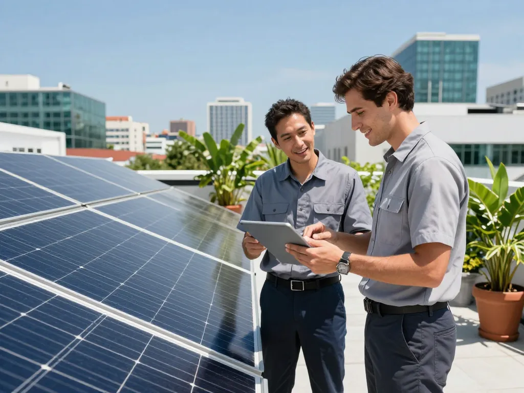 Städtische Dachsolaranlagen in Solar Wien, die innovative Nachhaltigkeit demonstrieren.