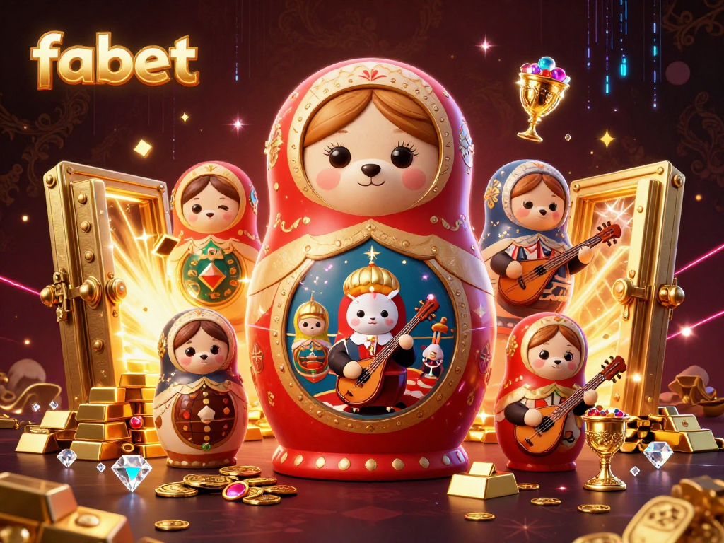 Experience the thrill of fabet with a vibrant casino-themed illustration featuring enchanting characters and treasures.