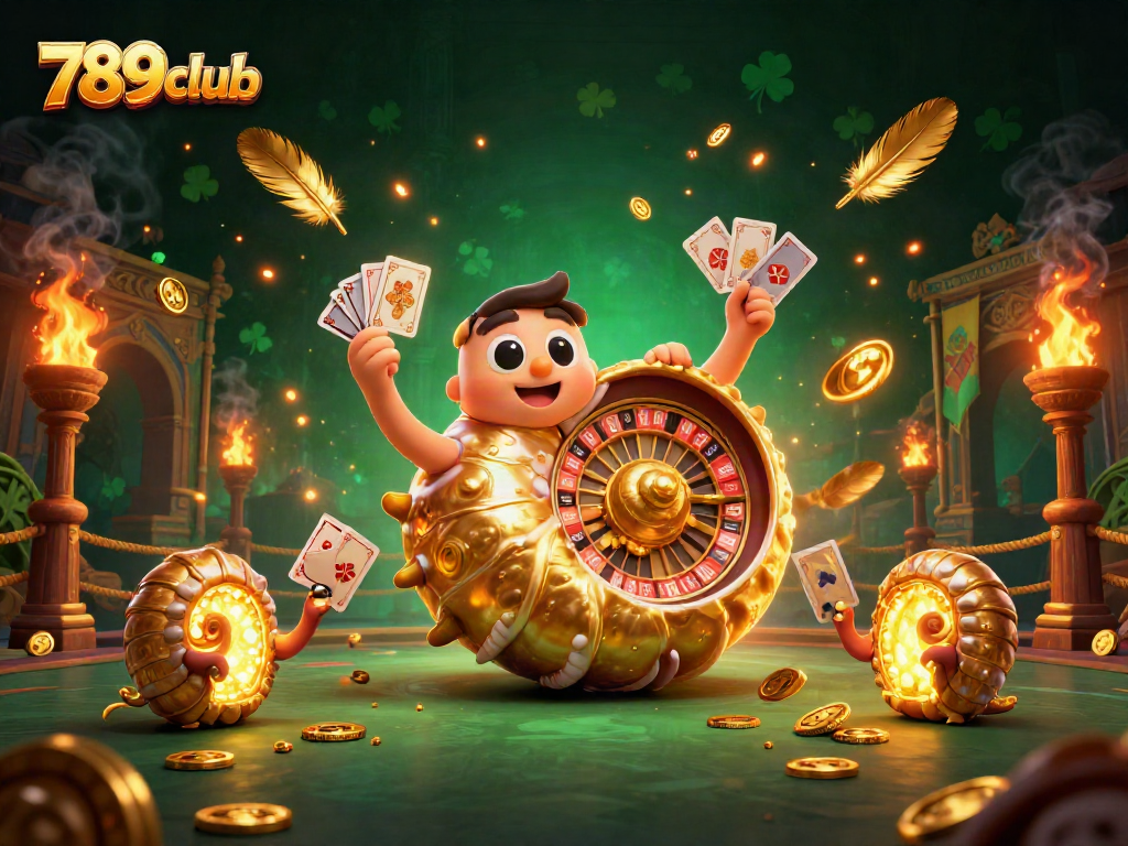 Experience excitement with 789club as a giant nautilus roulette wheel brings casino thrills alive.