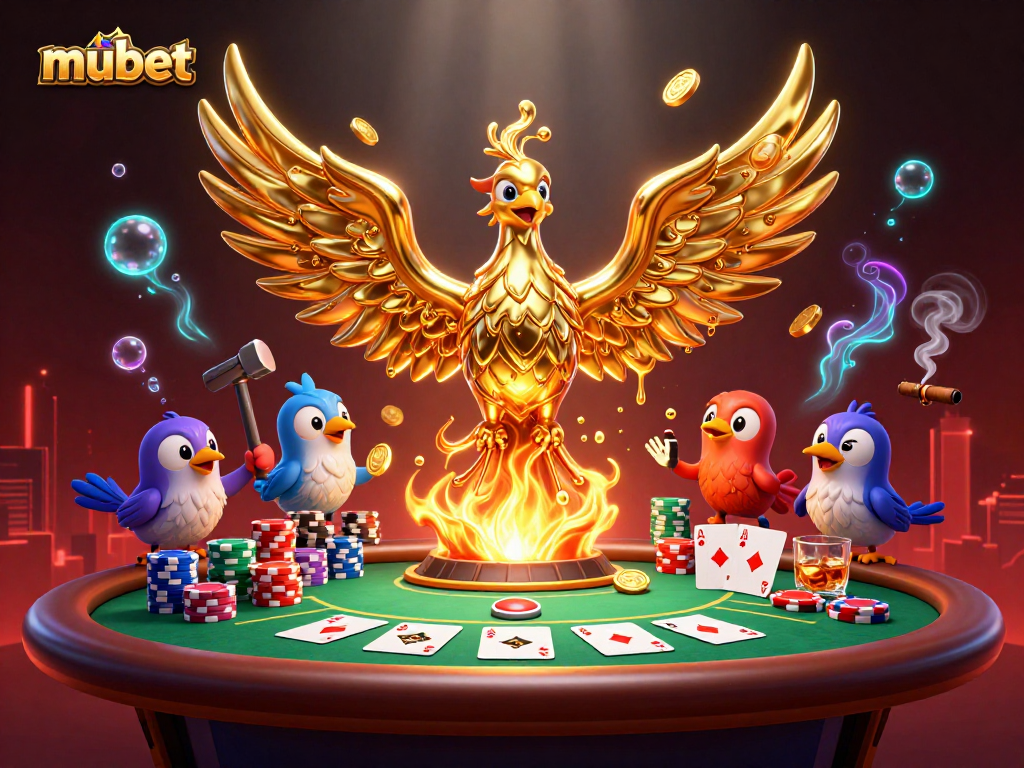 Experience thrilling baccarat and poker action at Mubet with golden phoenix rewards!