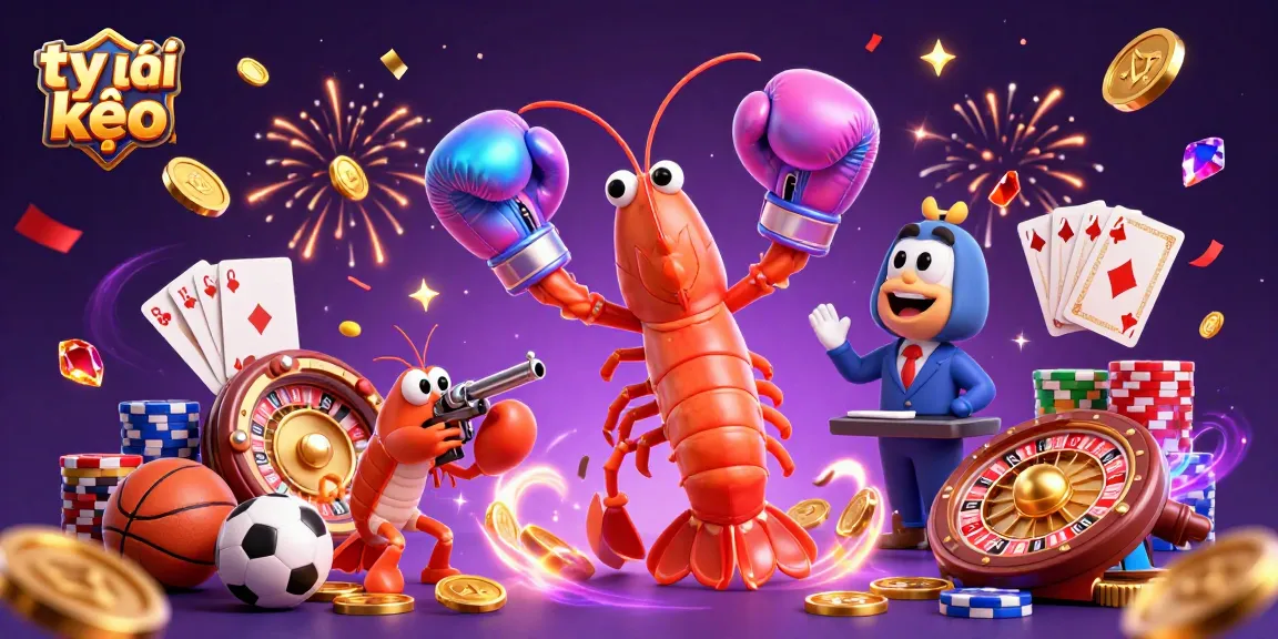 Experience thrilling tỷ lệ kèo moments with vibrant sports characters in a rich gambling scene.