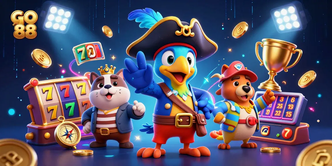 Play thrilling games at go 88 with a vibrant casino scene showcasing dynamic slot and jackpot excitement.
