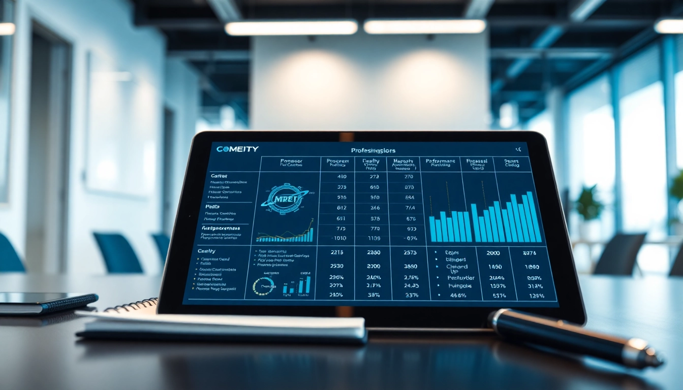 Prozessor Vergleich mit Diagramm und Leistungsdaten auf digitalem Tablet in modernem Büro.