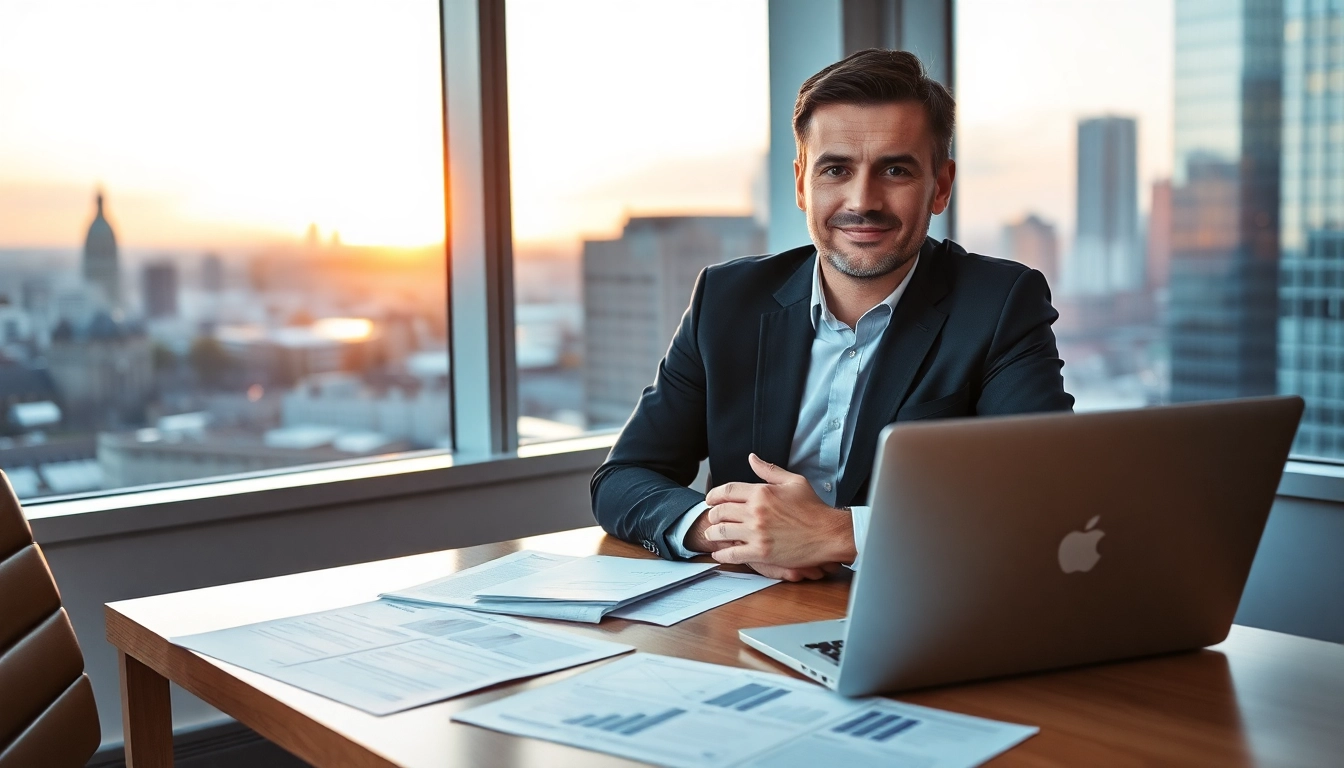 Headhunter Frankfurt unterstützt Klienten bei der Personalvermittlung in einem modernen Büroraum.