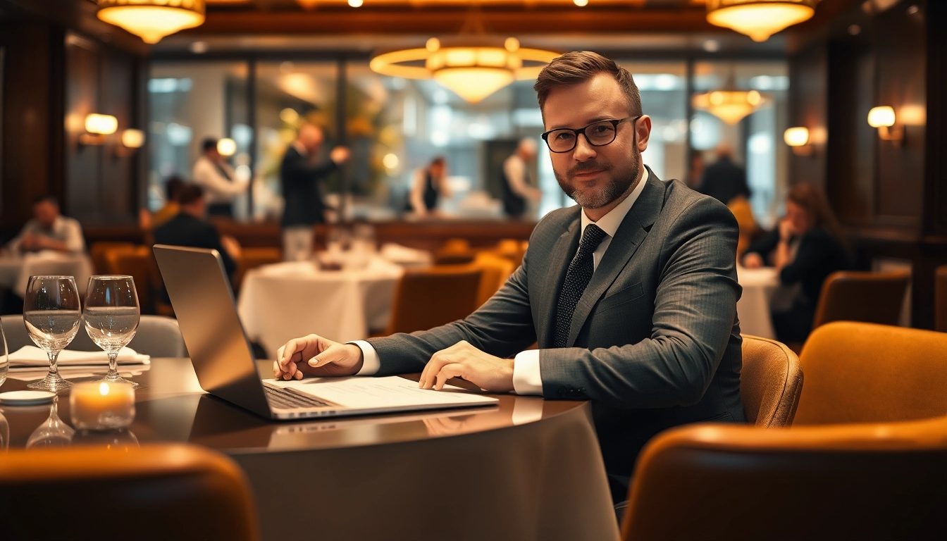 Headhunter Gastronomie bei der strategischen Personalberatung in einem eleganten Restaurant.