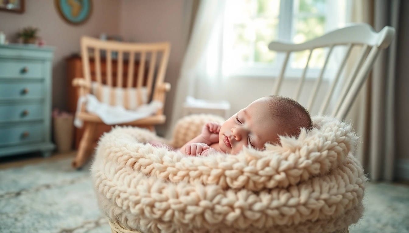 Neugeborenes in süßer Pose während eines Newborn Fotoshooting