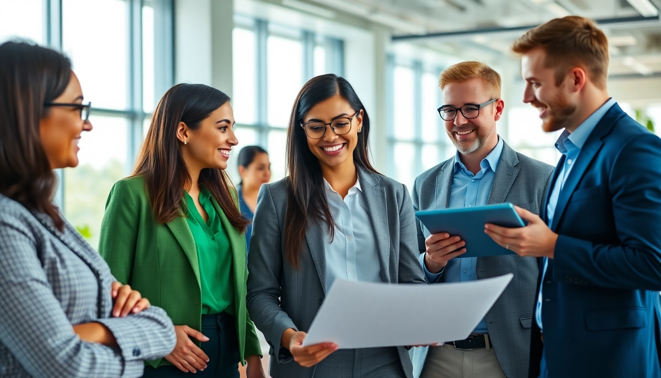 Headhunter Schweiz berät Bewerber in einer modernen Büroumgebung