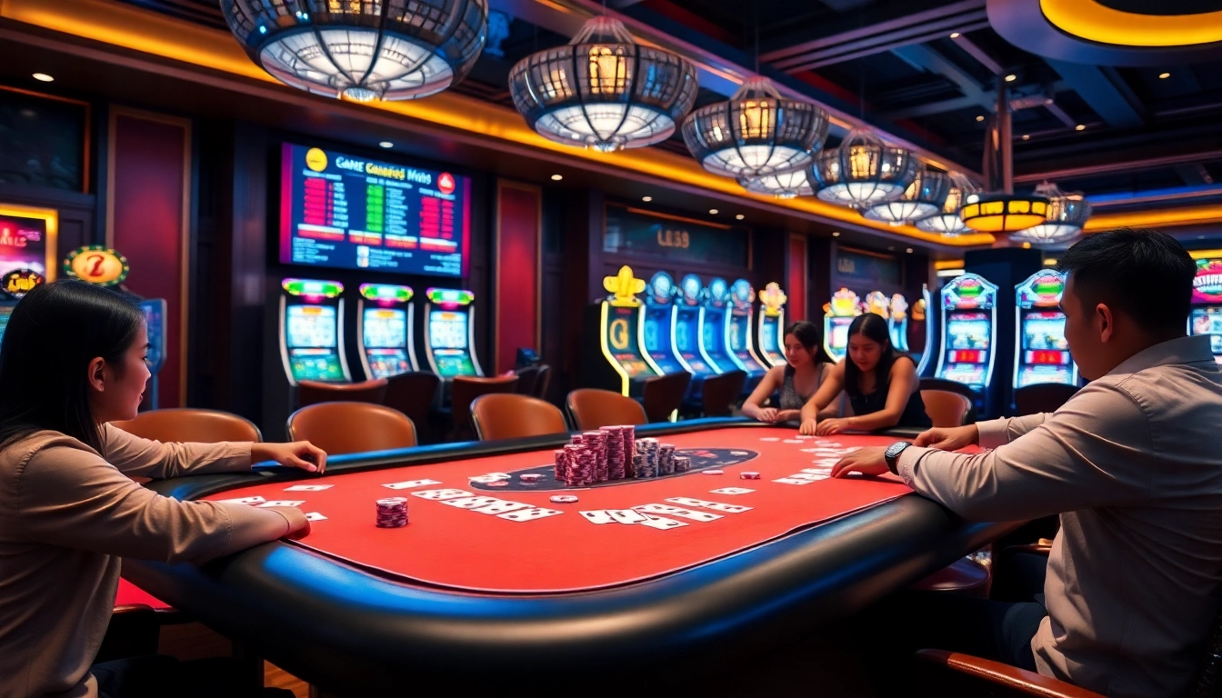 Experience the excitement of Game TT88 with vibrant casino tables and engaging gameplay.