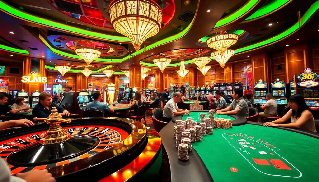 Experience exciting gameplay at the CM88 casino, featuring vibrant tables and engaging players.