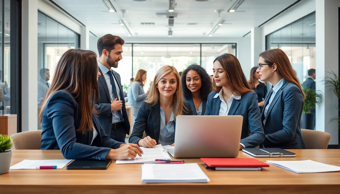 Effektive Personalvermittlung Vertrieb in einer modernen Rekrutierungsagentur.