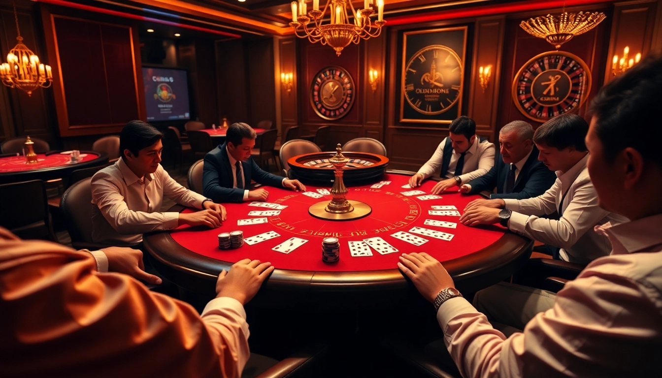 S8onl.com provides a thrilling poker experience with engaged players at a luxurious table.